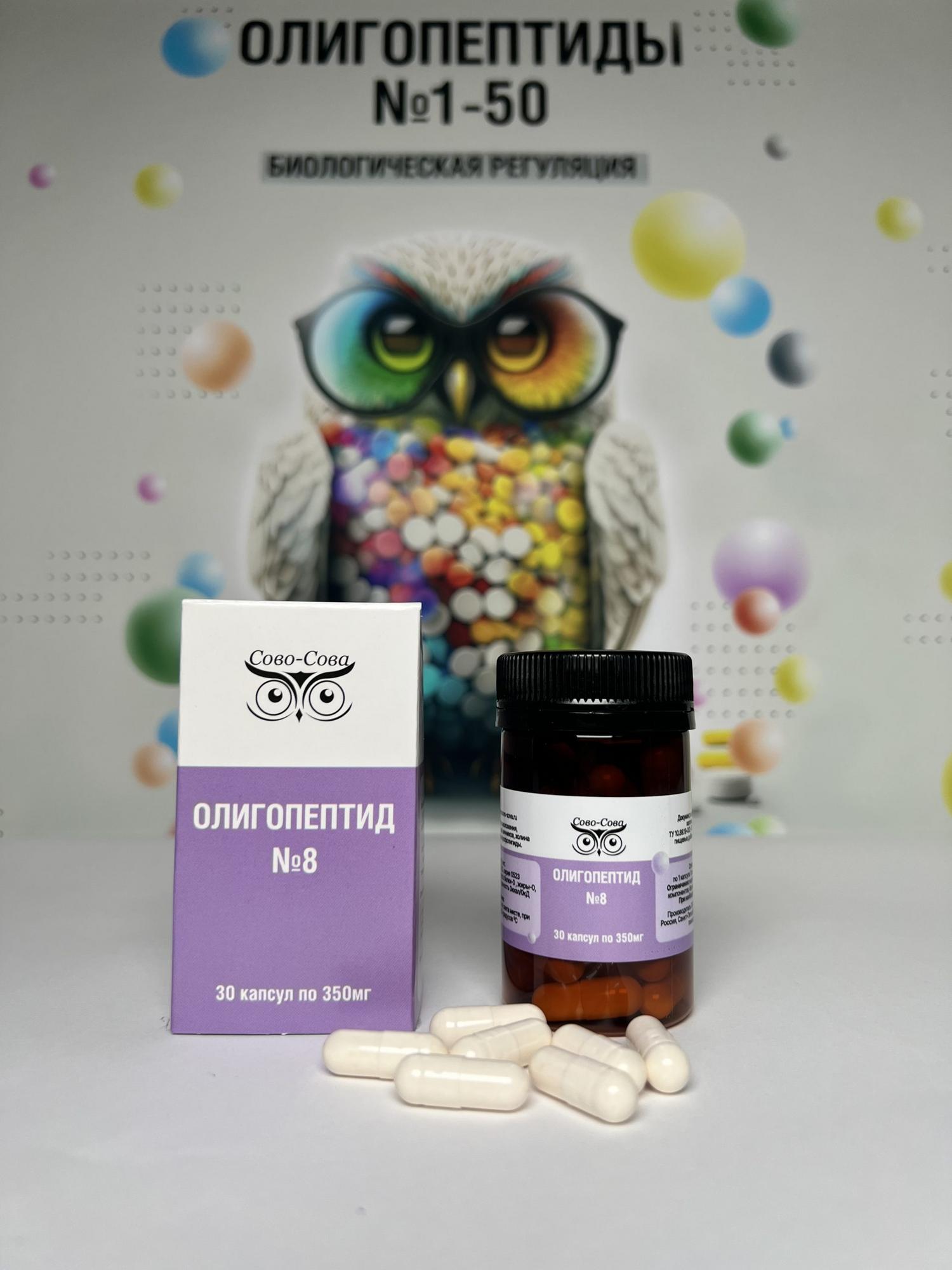 ОЛИГОПЕПТИДЫ №8 — Для оздоровления и лечения болезней яичников.