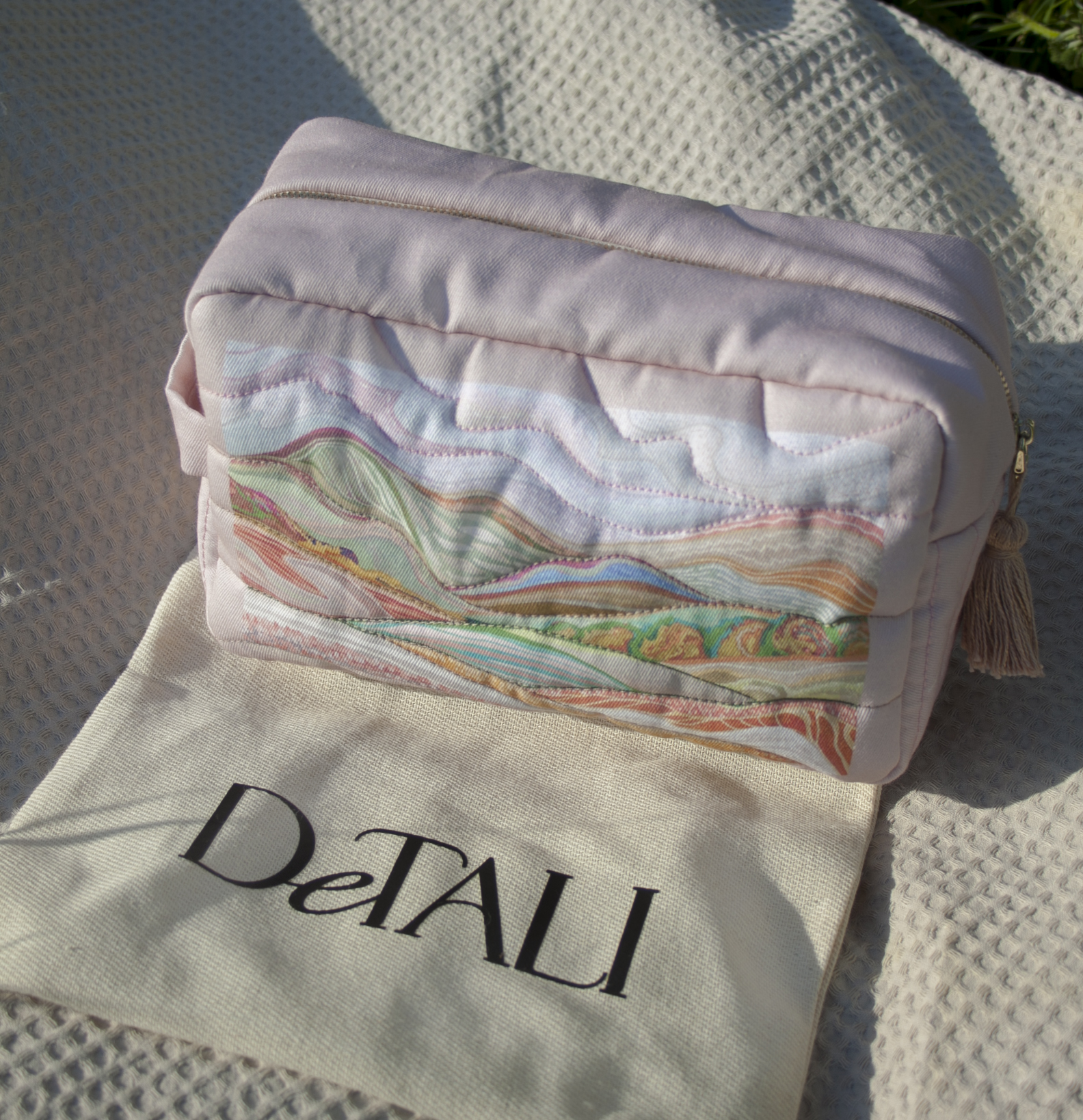 Косметичка ПЕЙЗАЖ Пудрово-розовый