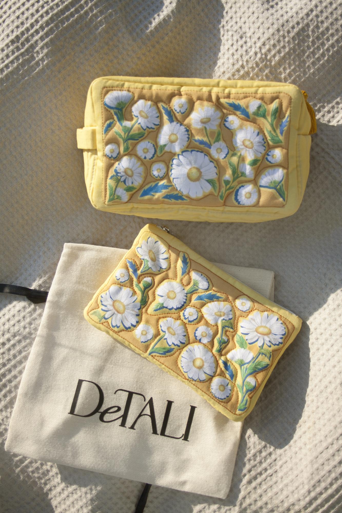 Косметичка РОМАШКИ Желтая