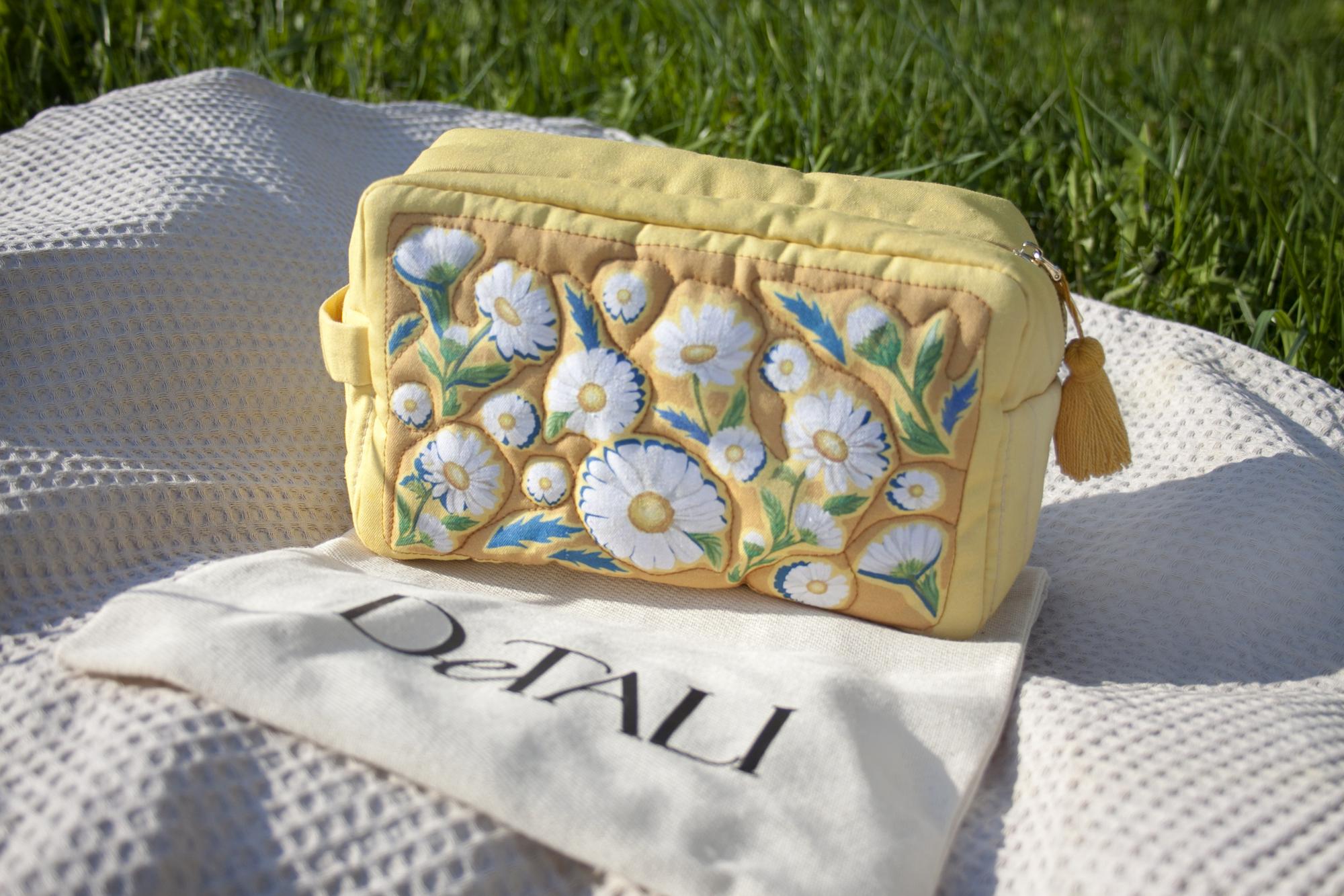 Косметичка РОМАШКИ Желтая