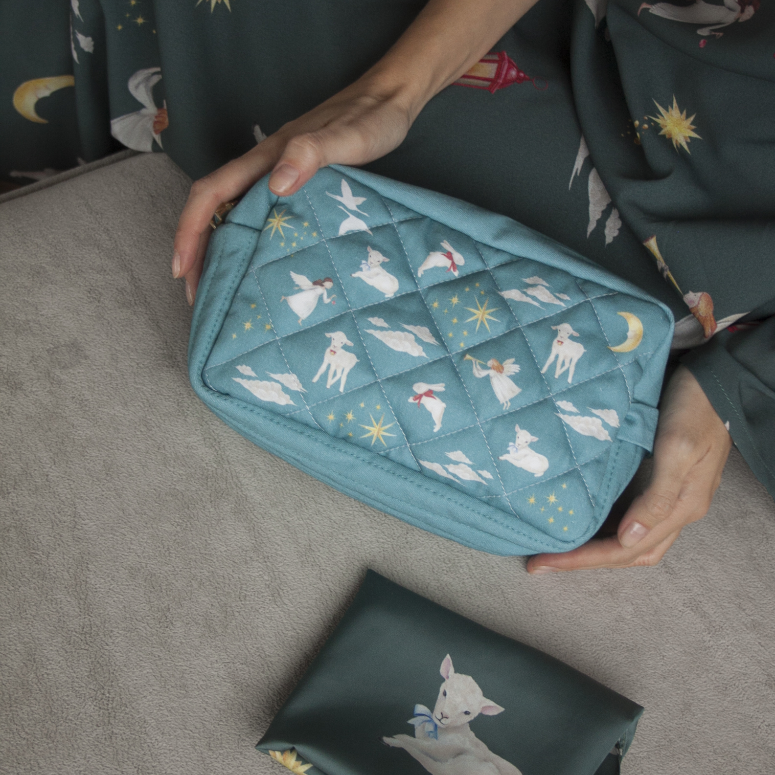 Косметичка БАРАШКИ Бирюзовая