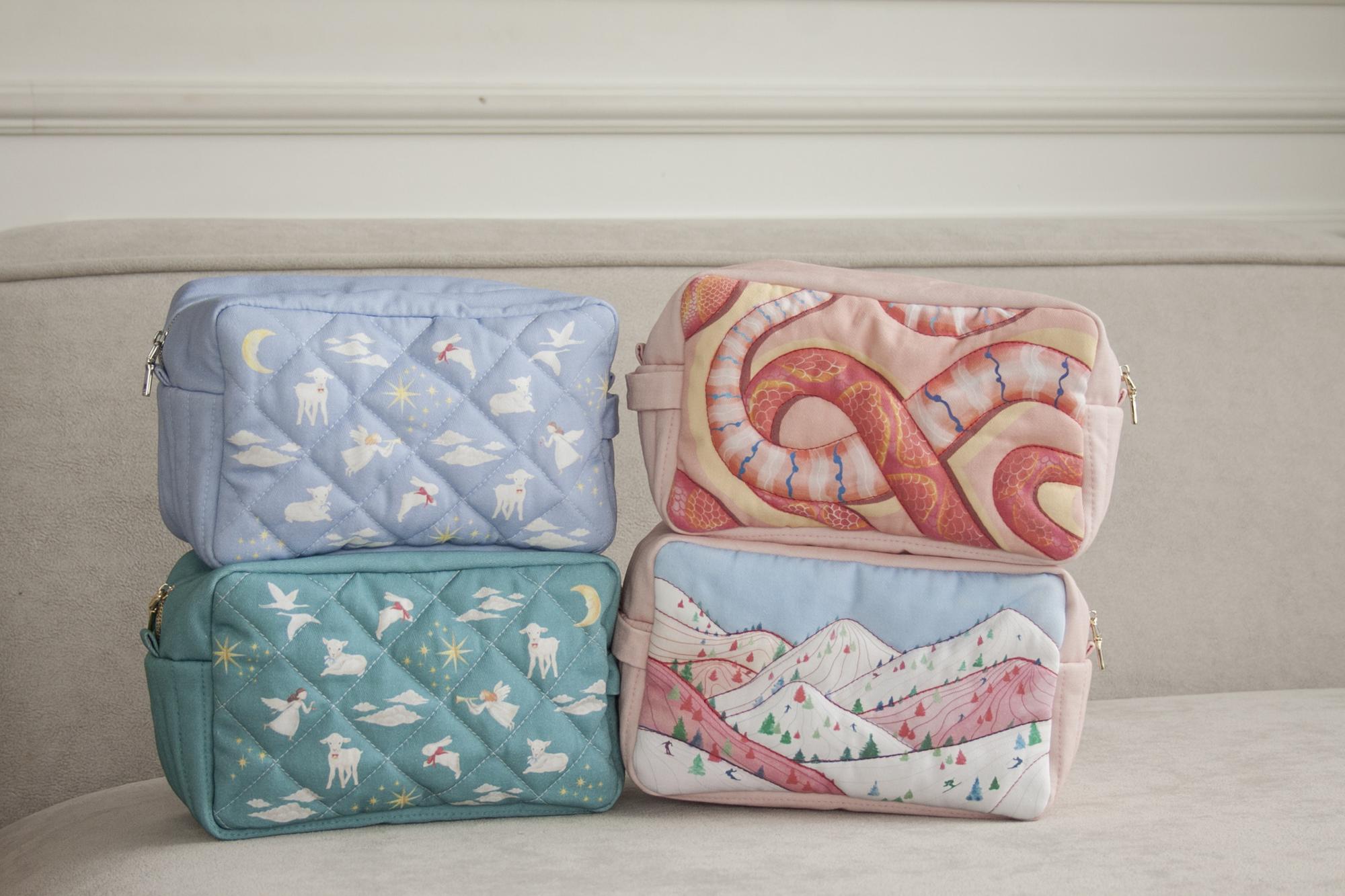 Косметичка ЗМЕЙКИ розовые