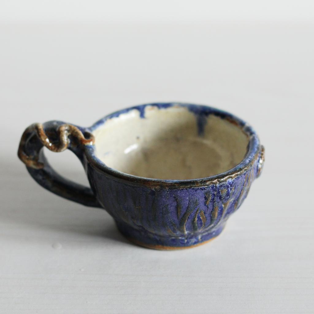 Чашка кофейная "Осьминог в ультрамарине"