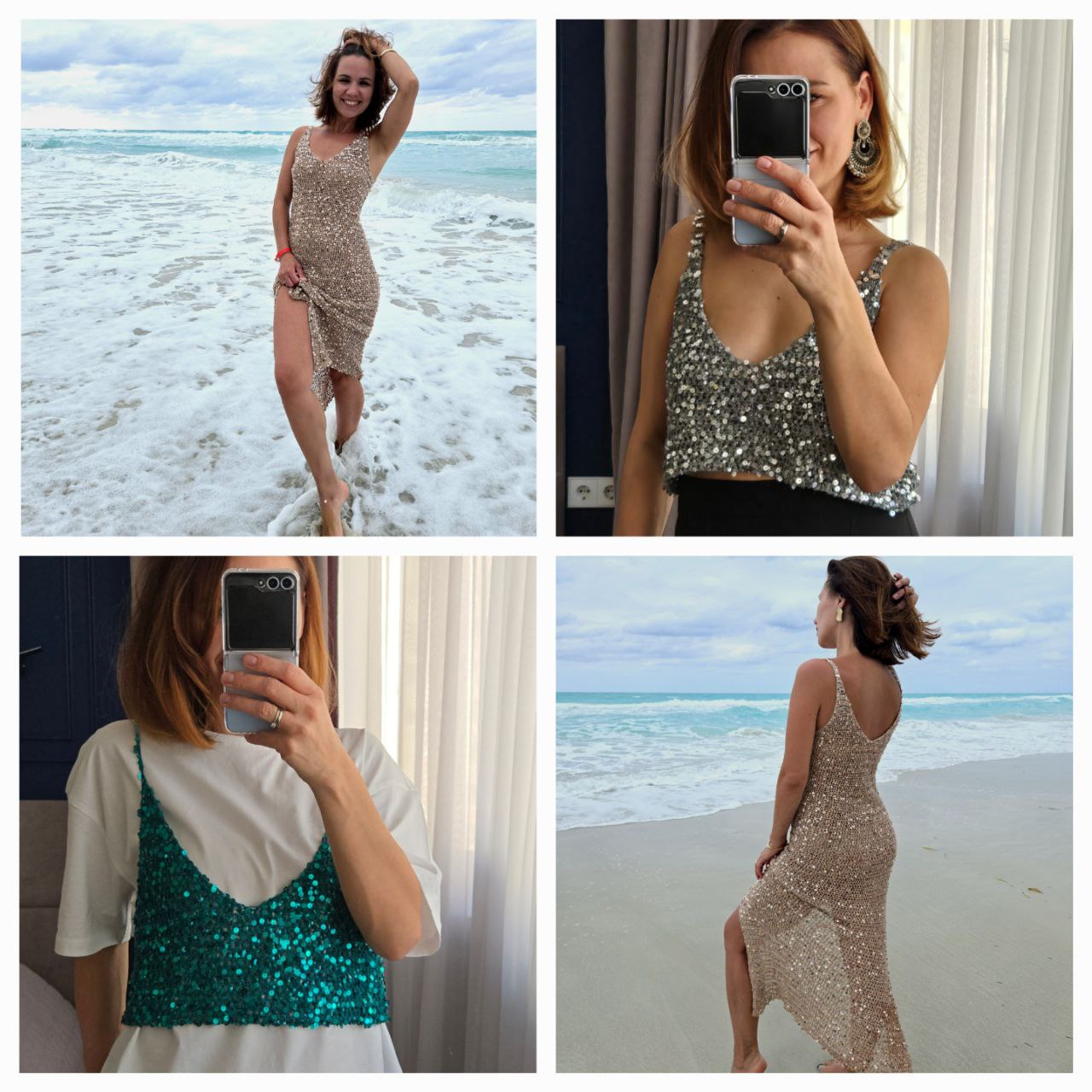 Топ / платье с пайетками