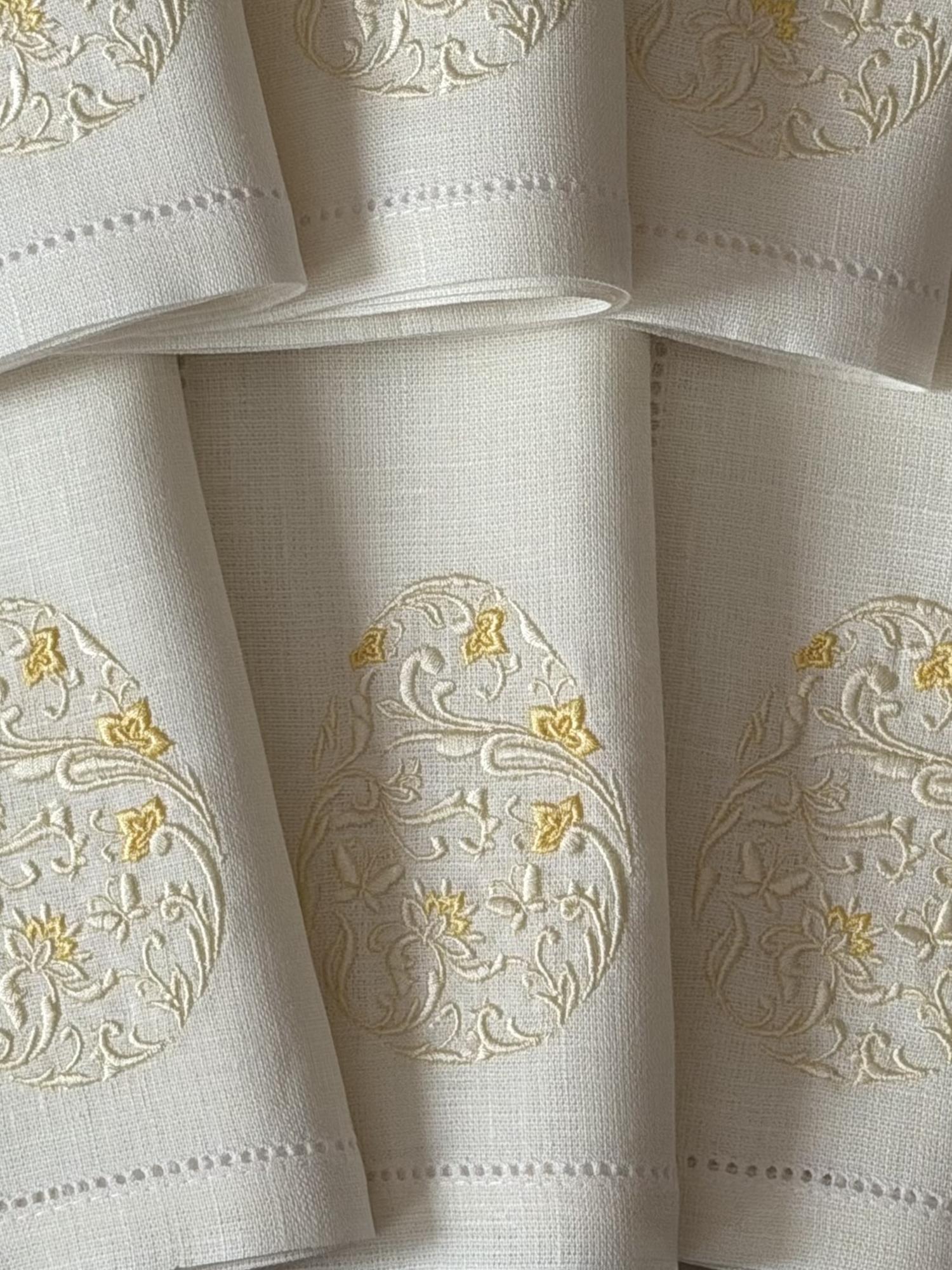 Салфетка столовая с пасхальным яйцом, желтое