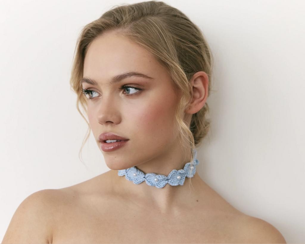 Чокер/ободок вязаный