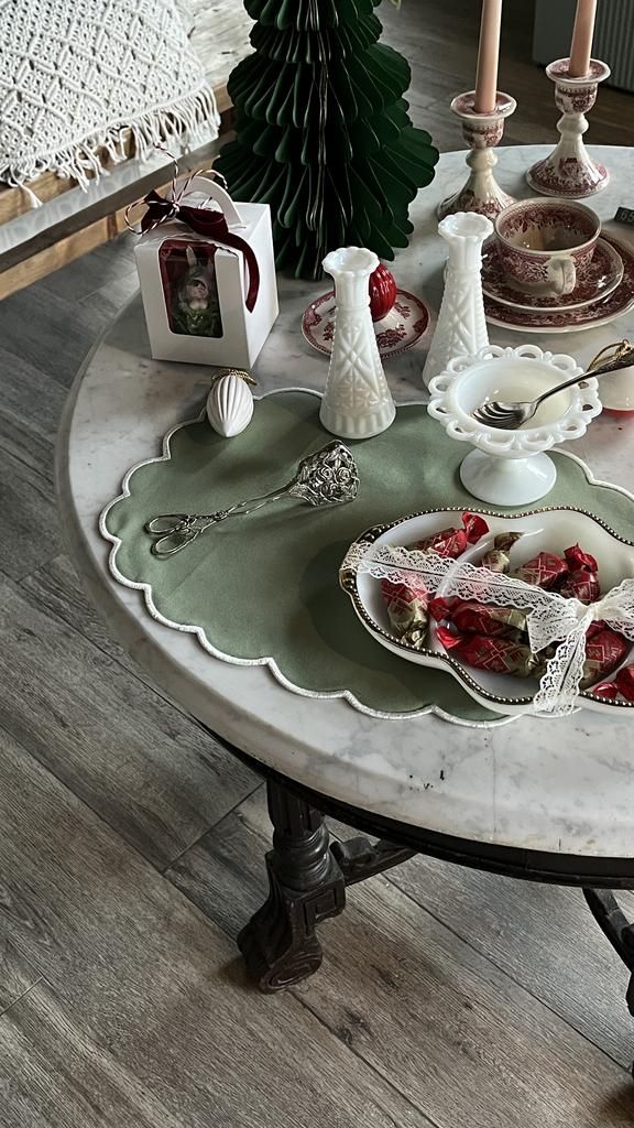 Плейсмат «Облака», зелёный