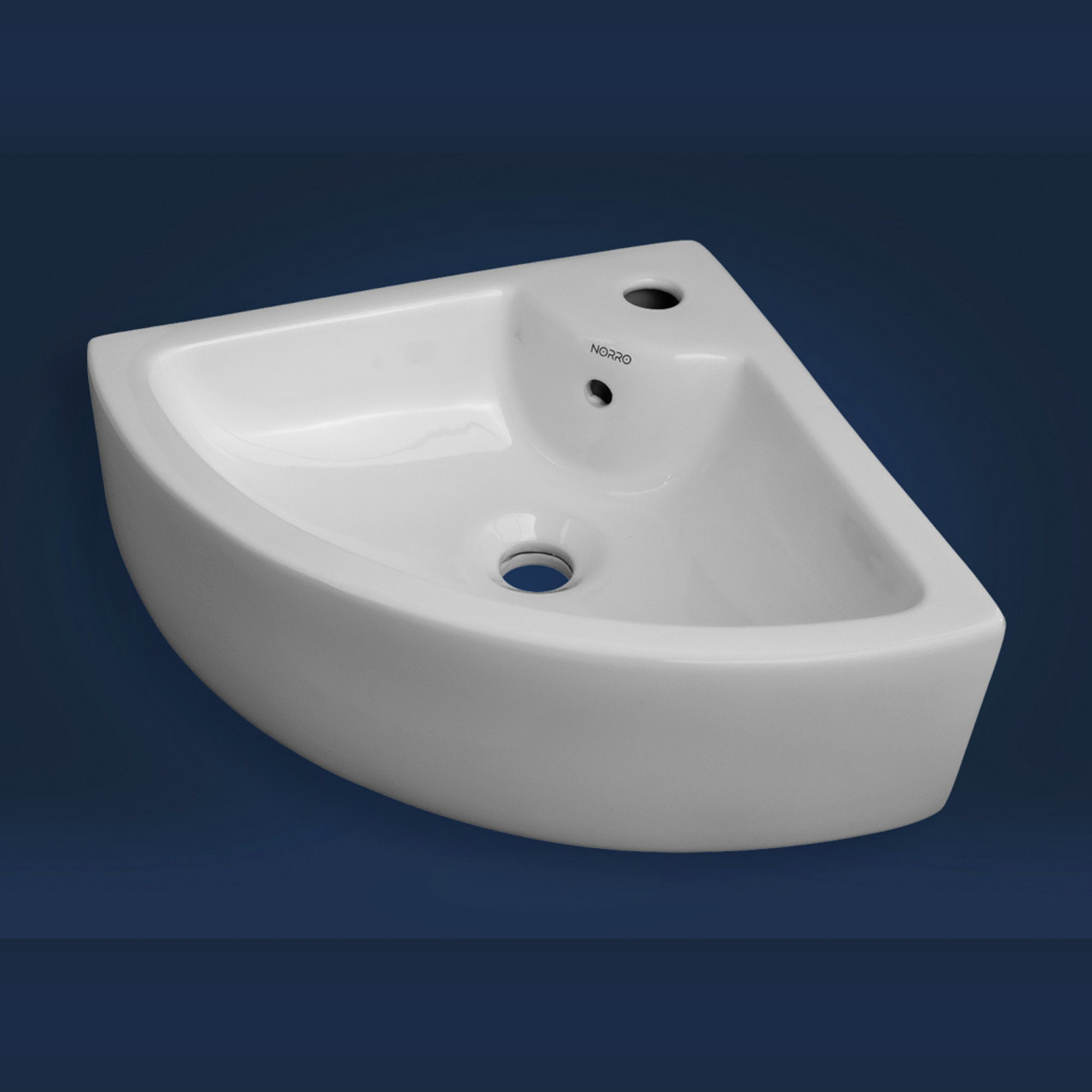 Раковина угловая, накладная N-3037 delta