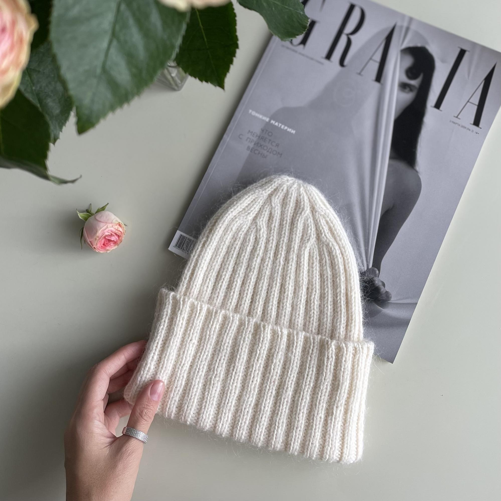 Пушистая Foksy шапка