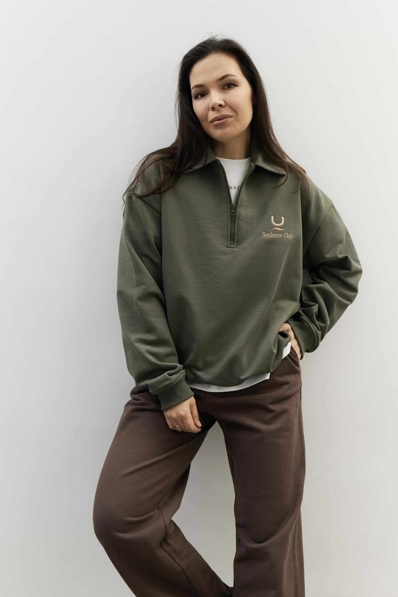 Свитшот в цвете хаки Soulence Club