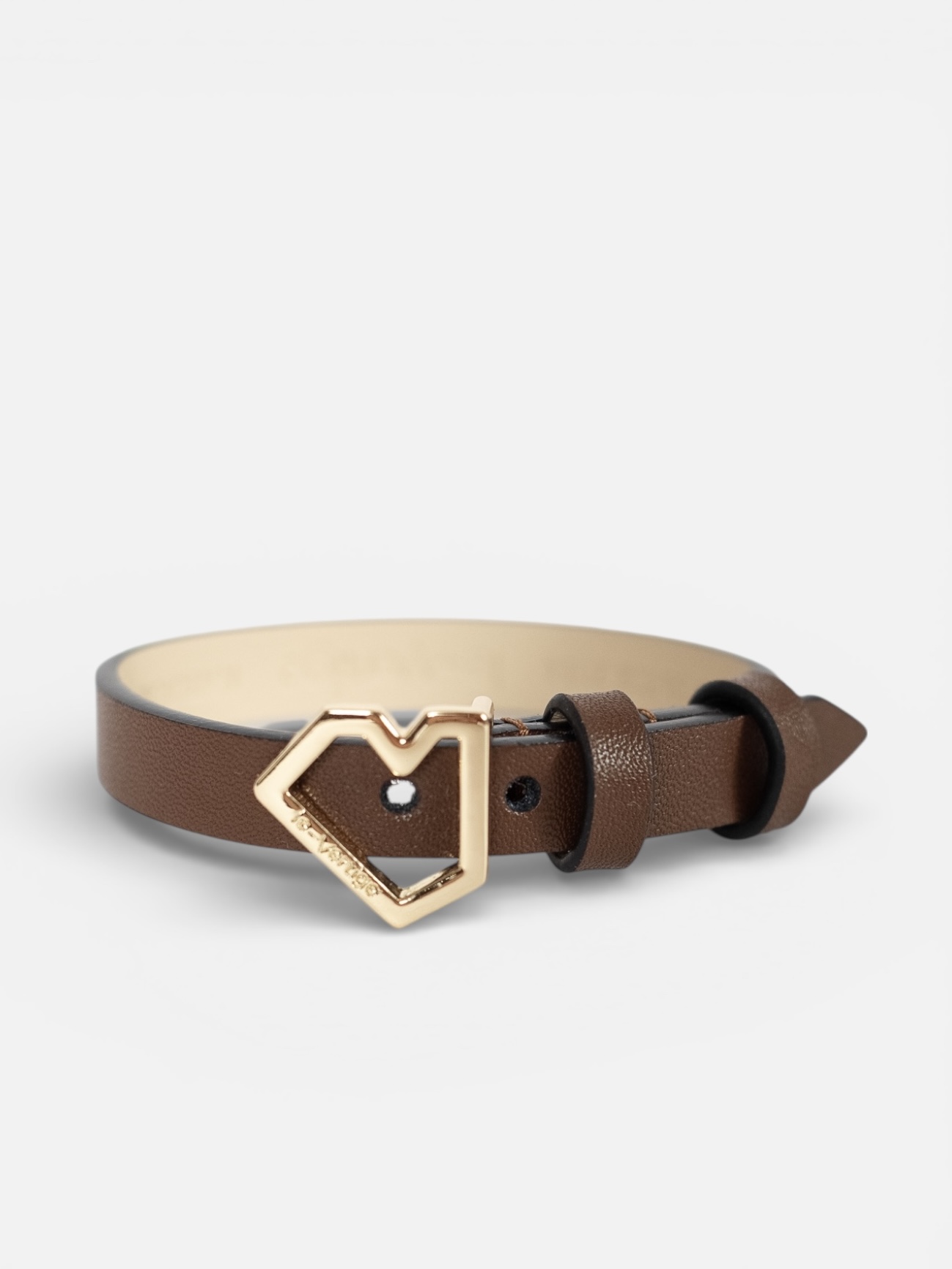 Браслет кожаный коричневый