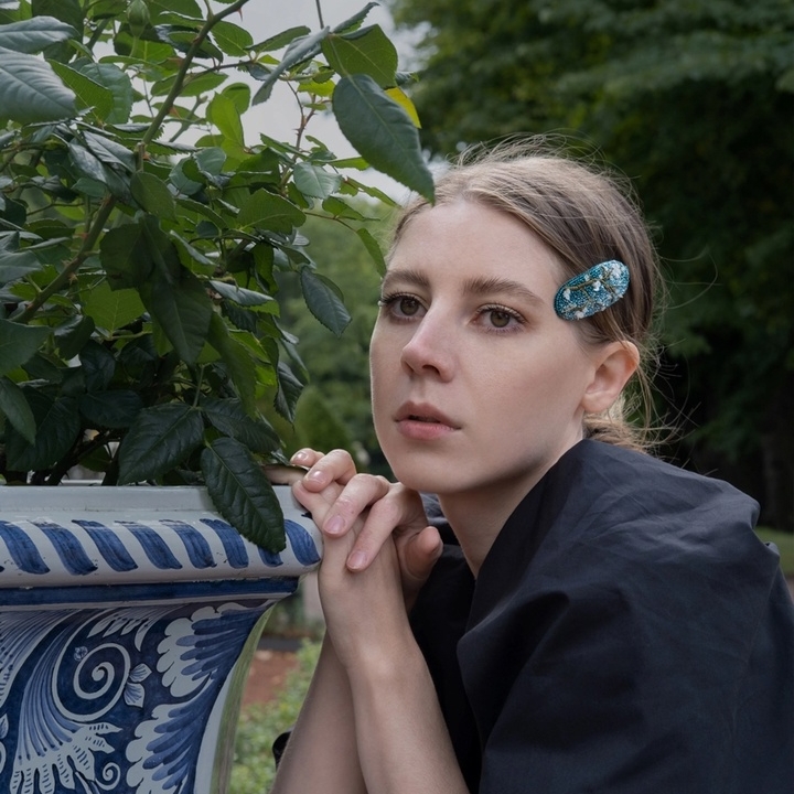 заколка "Цветущий миндаль"