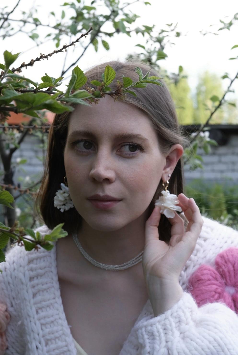 серьги "Одуванчики"