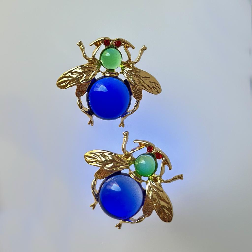 Серьги "Майский жук"