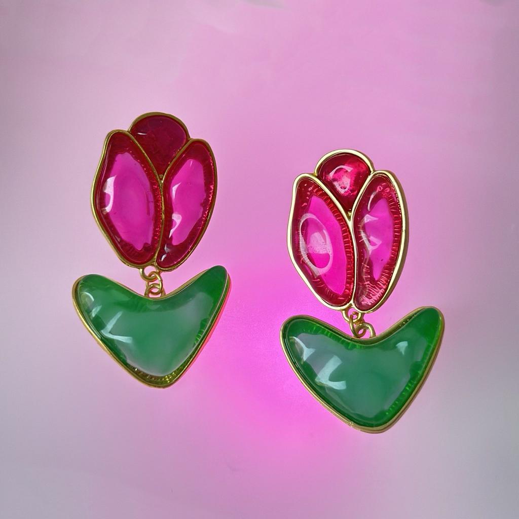 Серьги "Тюльпаны"