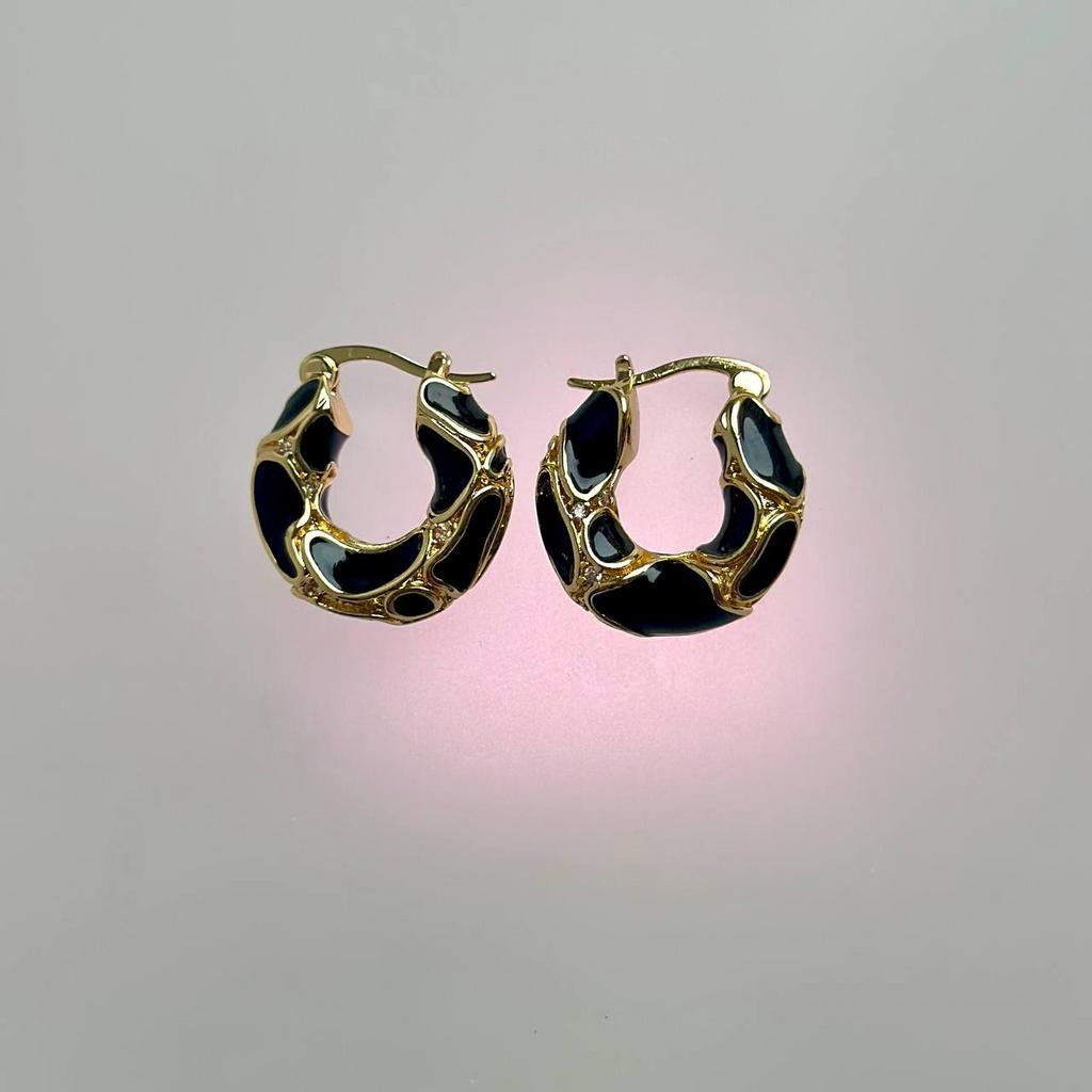 Cерьги "Полли-black"