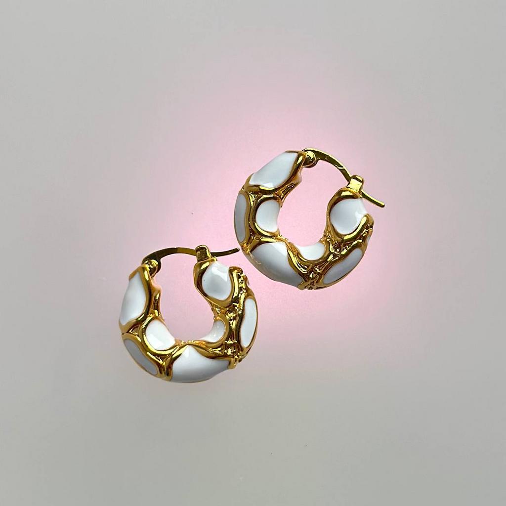 Cерьги "Полли-white"