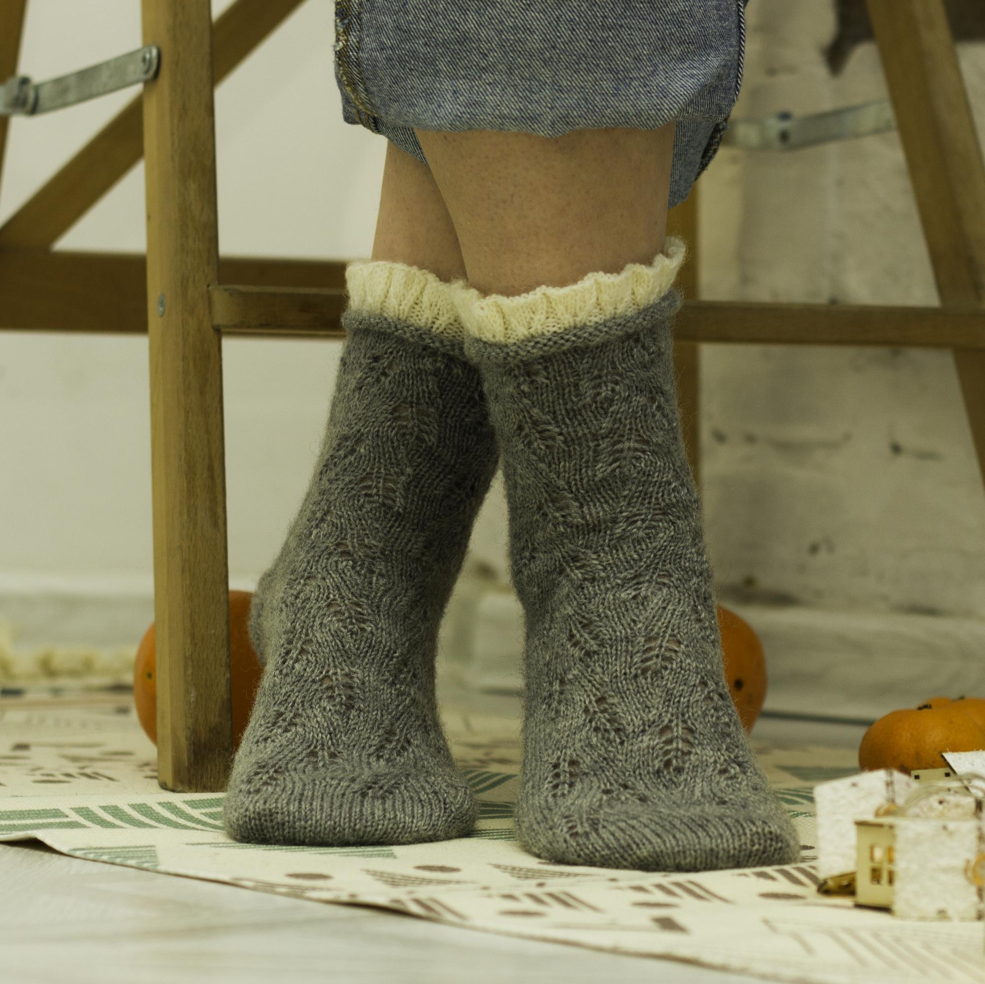 Носки "Сантолина серые"