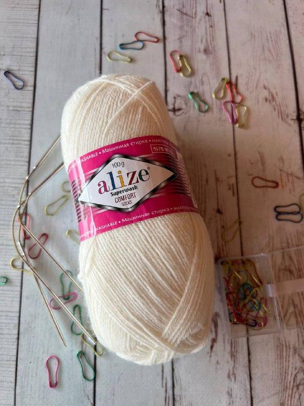 Superwash 100 Alize (Superwash comfort socks) цвет 01