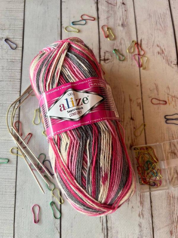 Superwash 100 Alize (Superwash comfort socks) цвет 7707