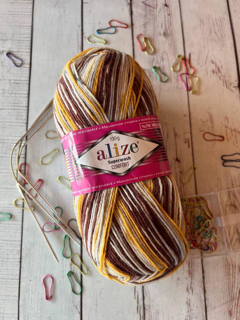 Superwash 100 Alize (Superwash comfort socks) цвет 7652