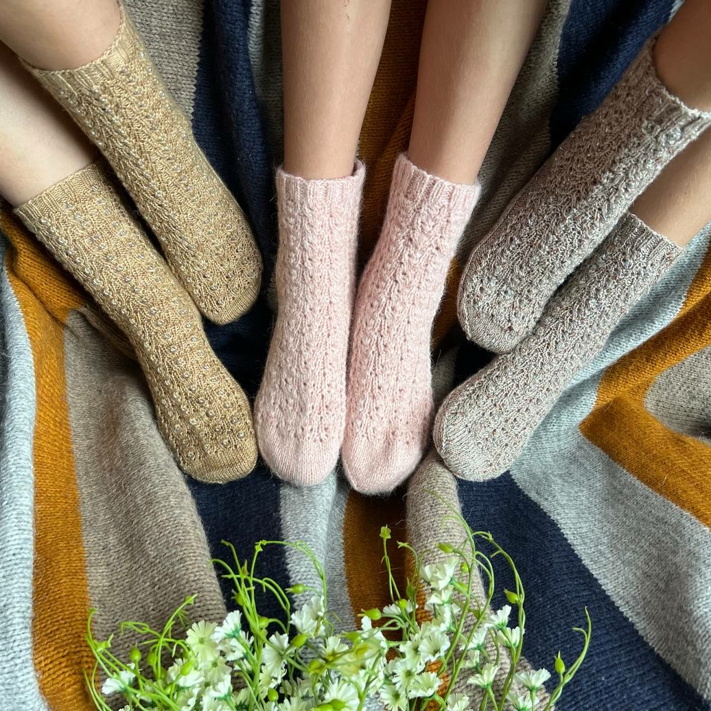 Описание носки "Капли росы" + совместник