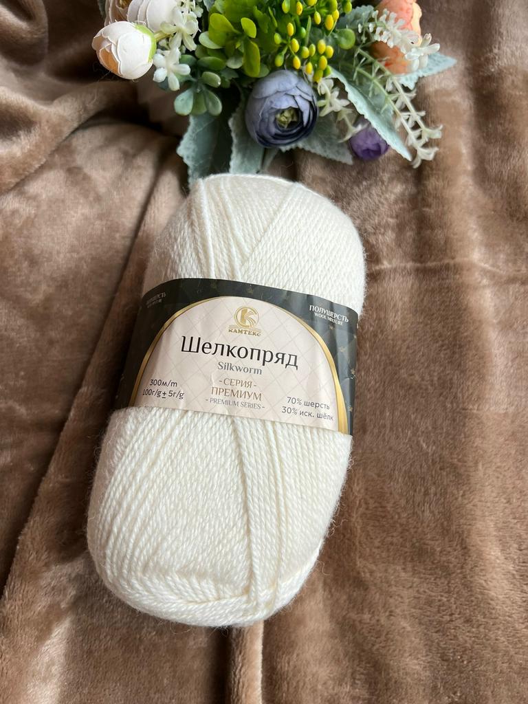 Шелкопряд Камтекс цвет 205- белый