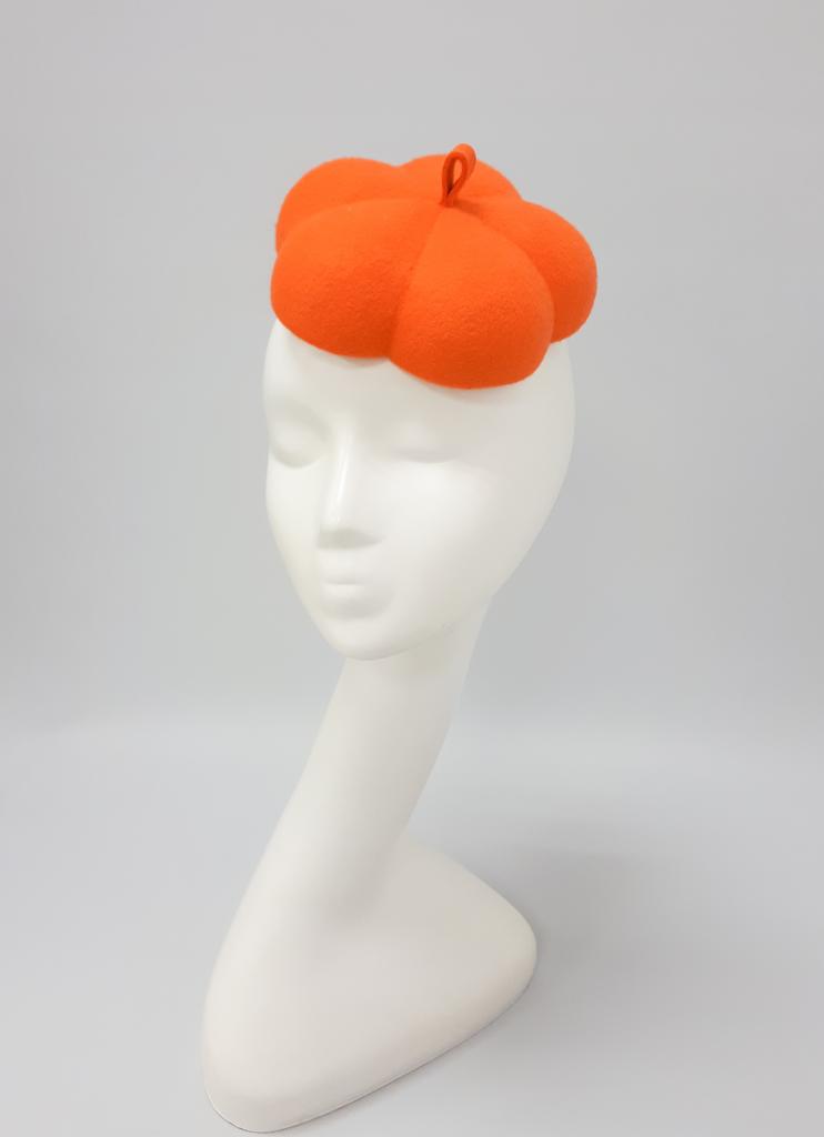 Шляпка "Тыковка". Цвет оранжевый