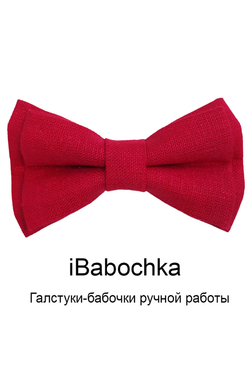Льняной галстук-бабочка iCarmine