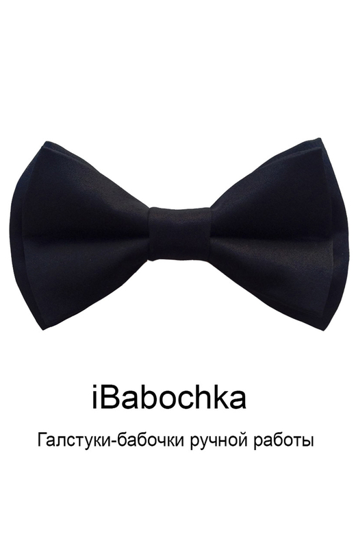 Сатиновый галстук-бабочка iBlack