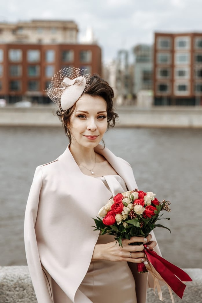 Свадебная шляпка "Нежность"