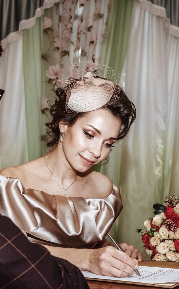 Свадебная шляпка "Нежность"