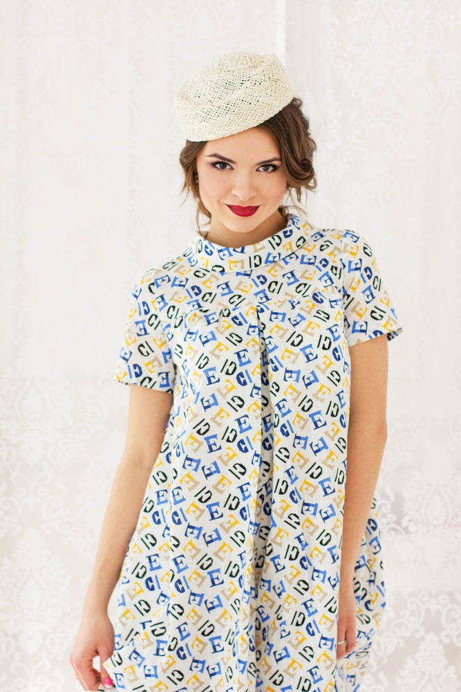 Соломенная пилотка. Цвет айвори