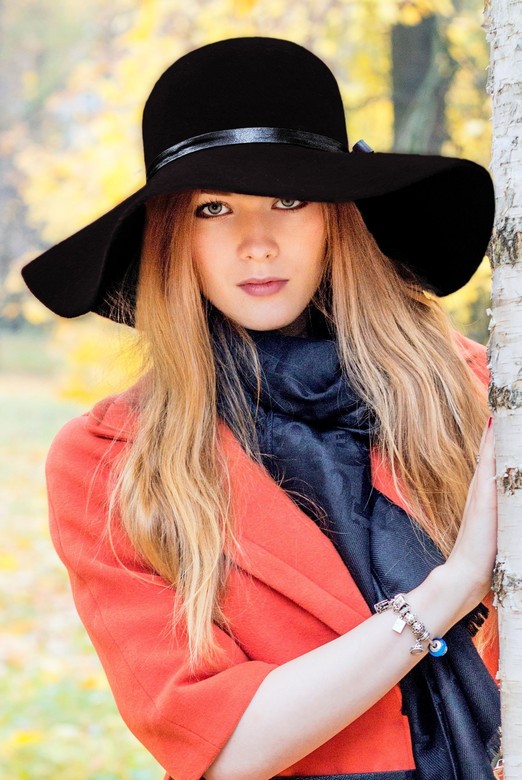 широкополая шляпа черная