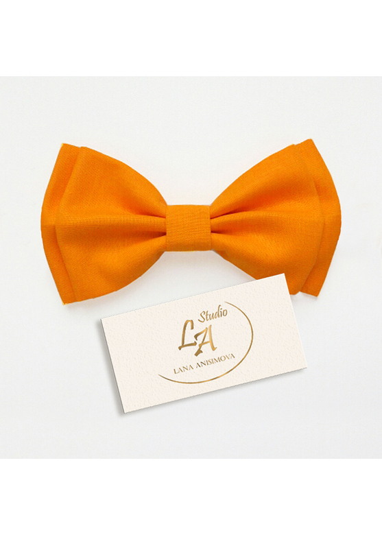 Галстук-бабочка. Цвет оранжевый