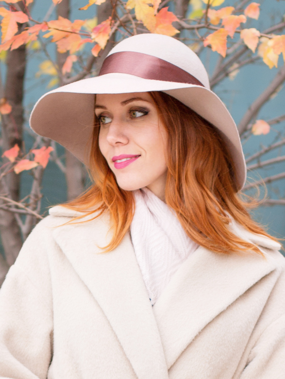 Широкополая шляпа "Classic". Цвет светло-бежевый
