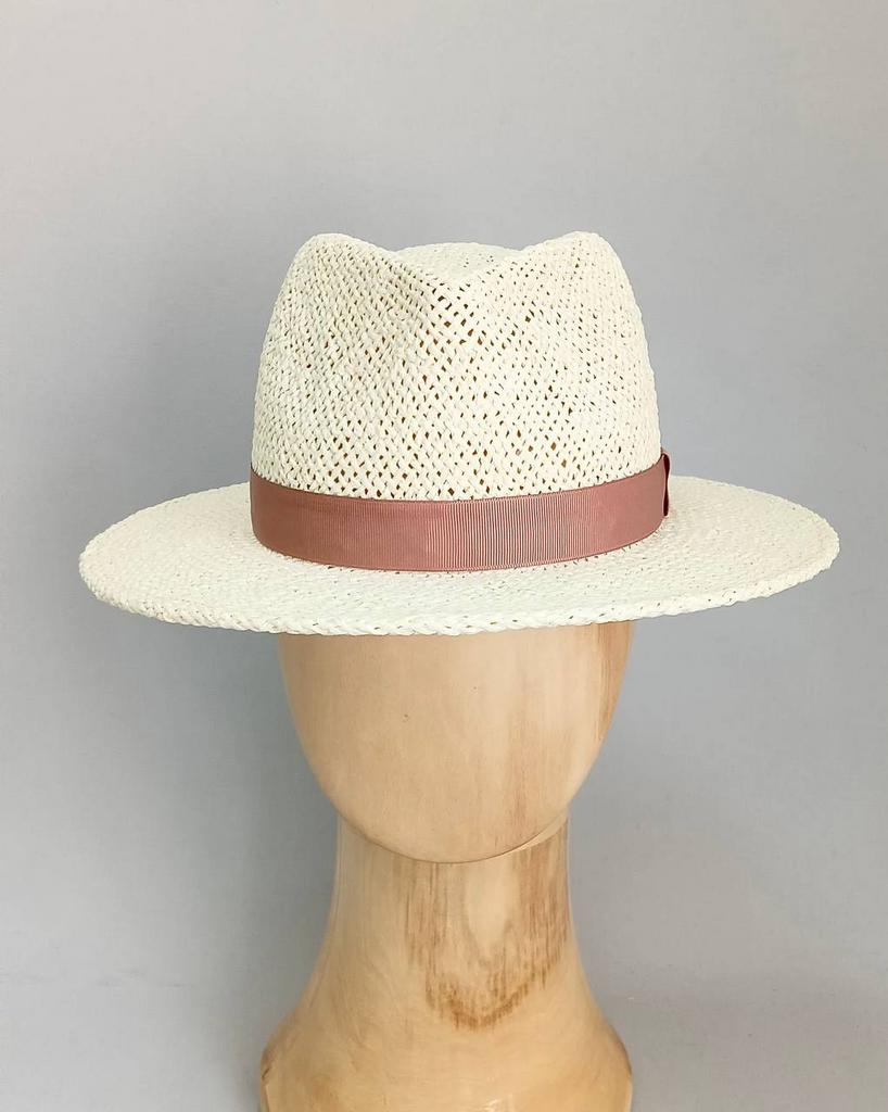 Соломенная шляпа федора