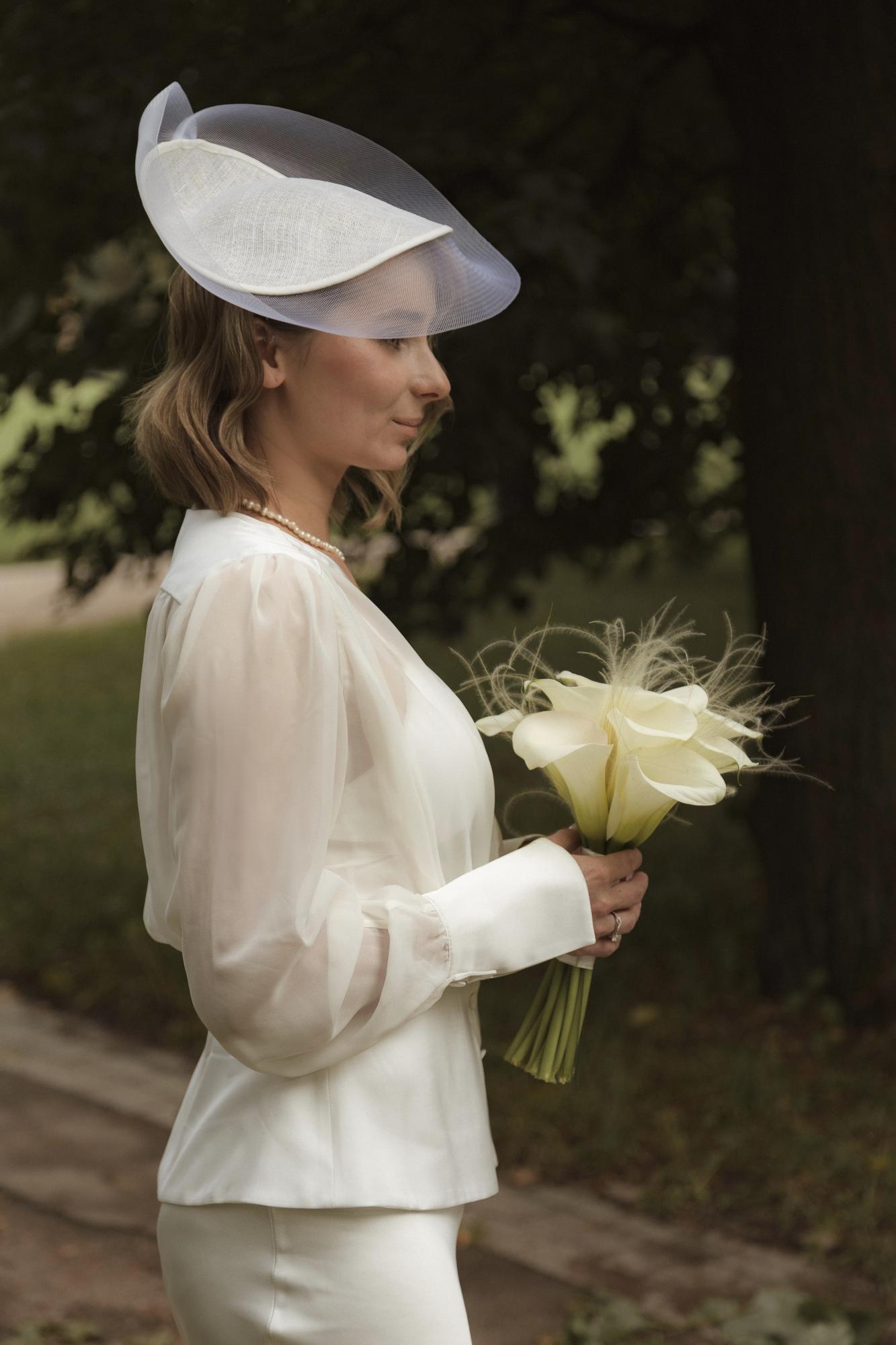 Свадебная шляпка