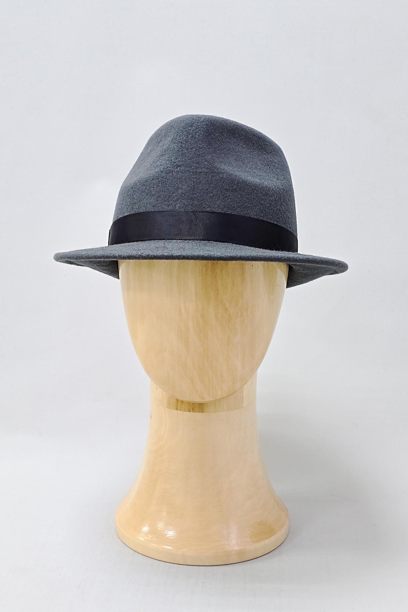 Шляпа федора мужская Графит