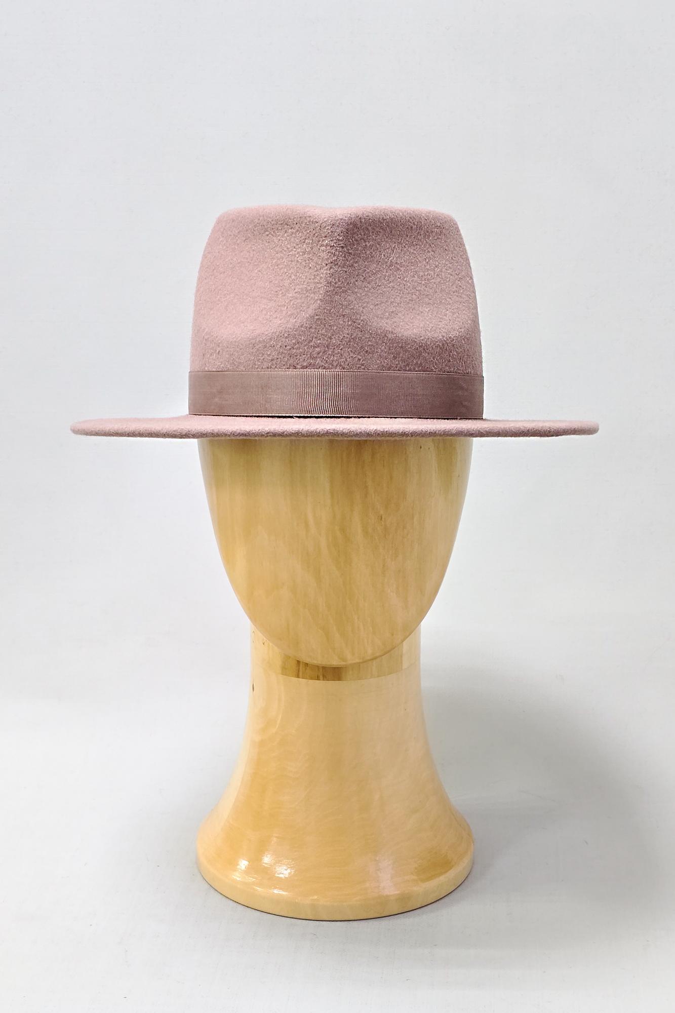 Шляпа федора женская, цвет Румяна