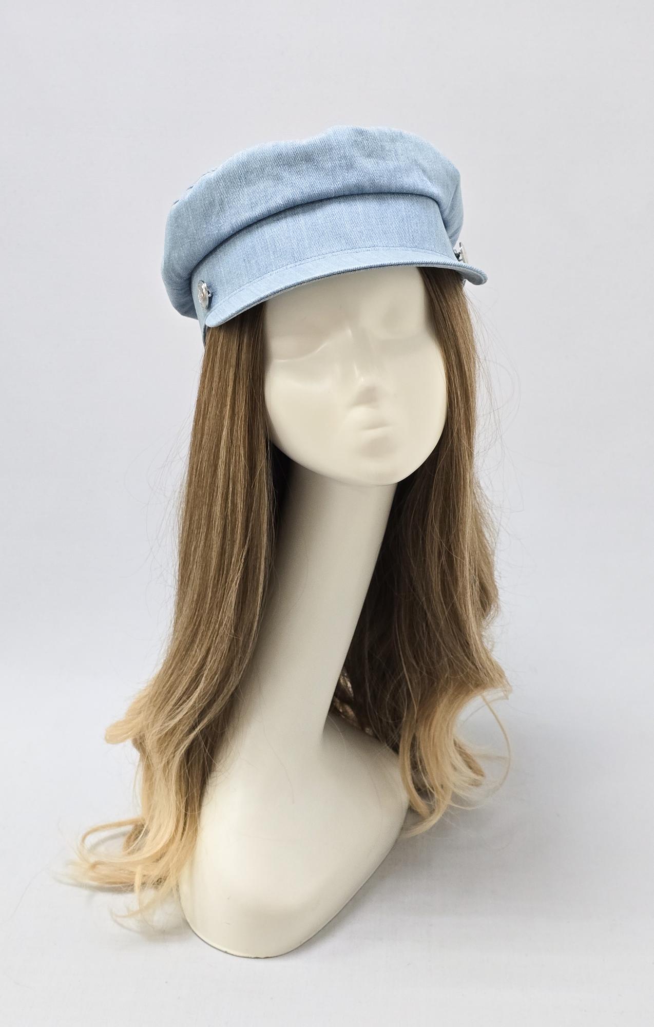 Кепка картуз. Цвет джинсовый светлый