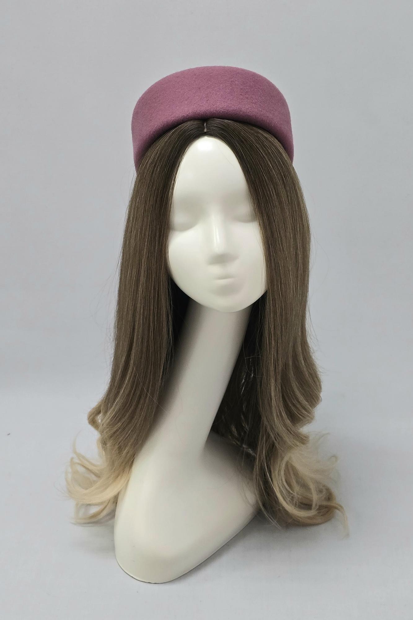 Шляпа фетровая Жаклин. Цвет античная роза