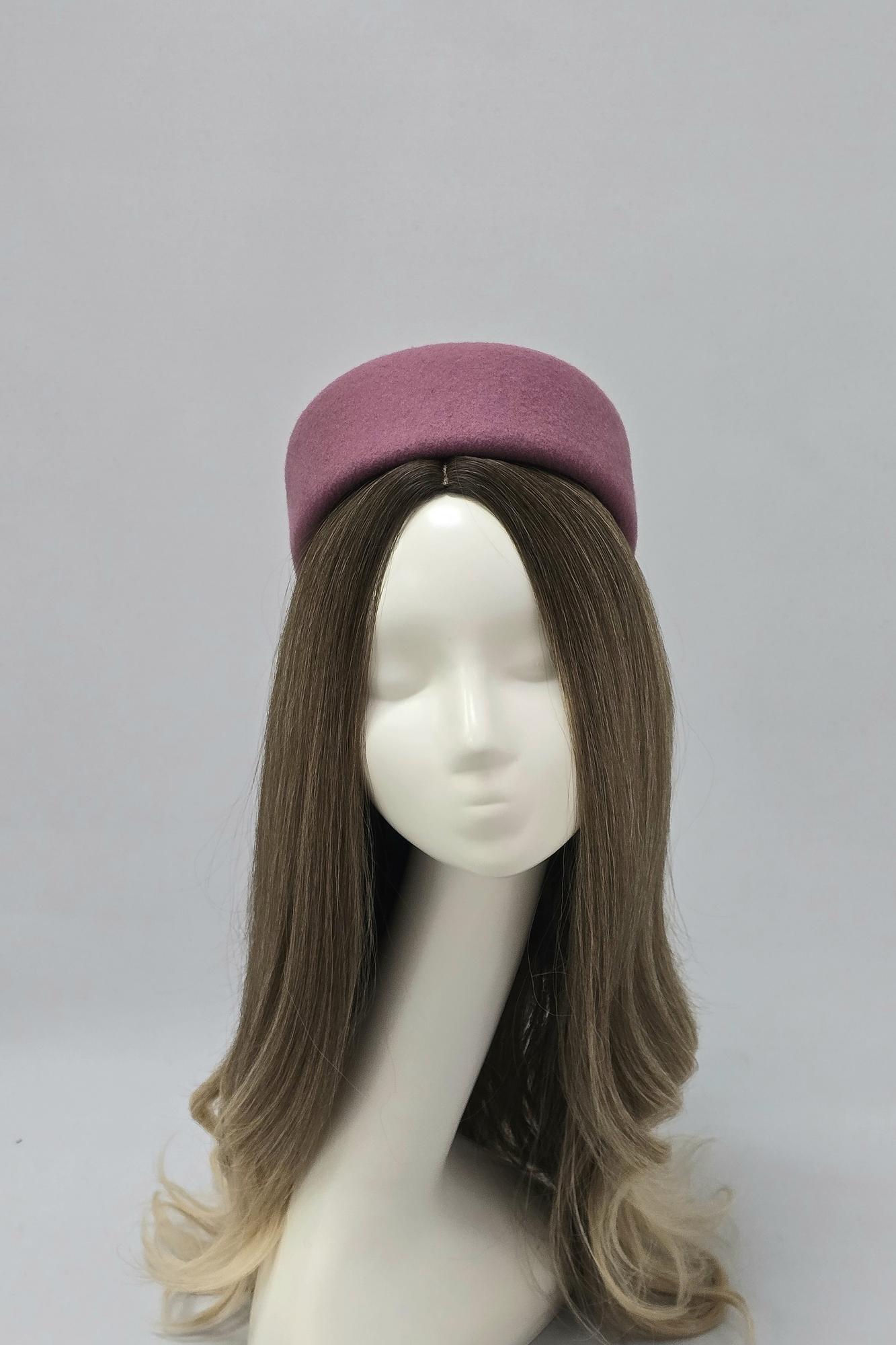 Шляпа фетровая Жаклин. Цвет античная роза