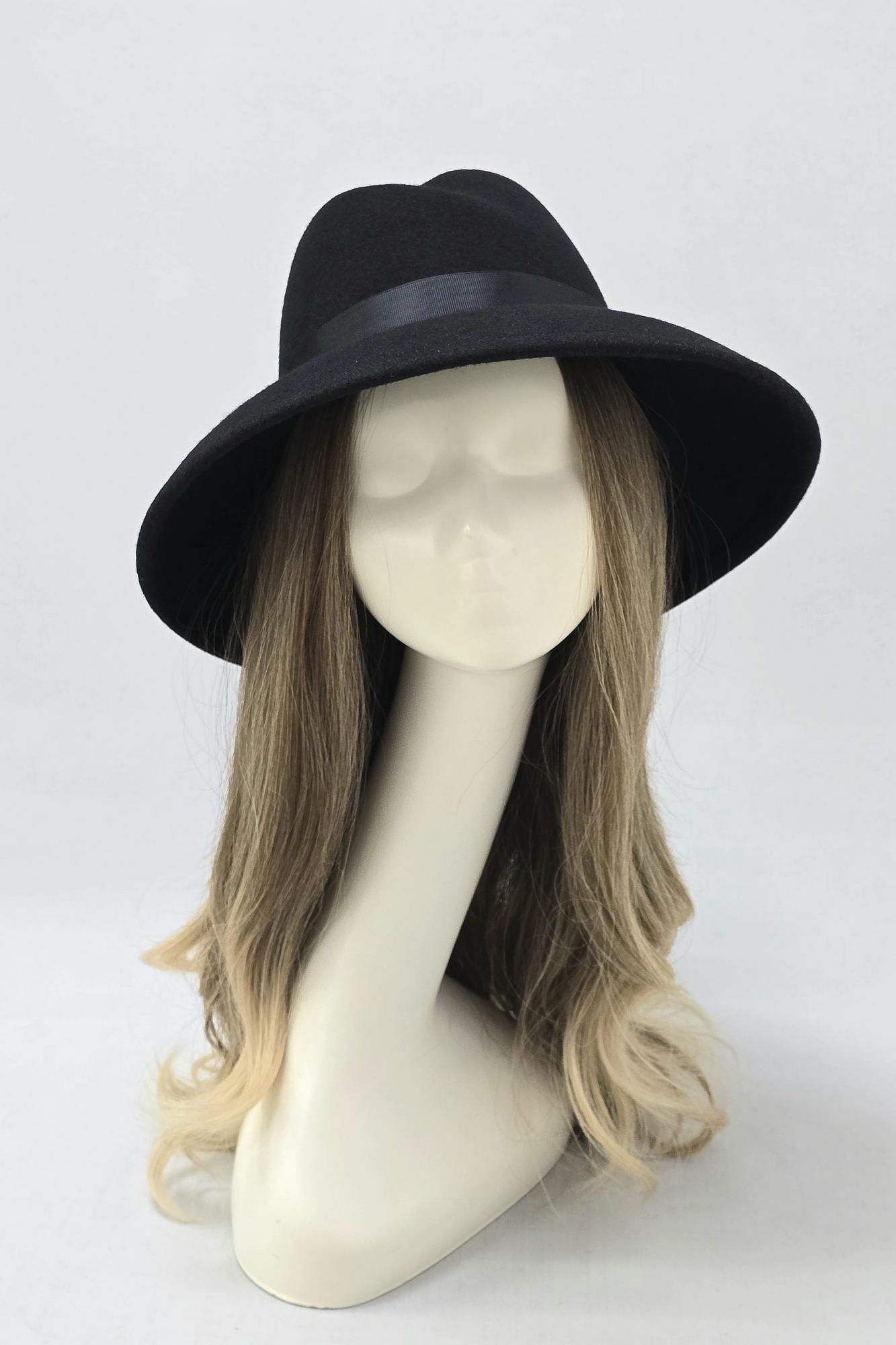 Фетровая шляпа Мишель. Цвет черный