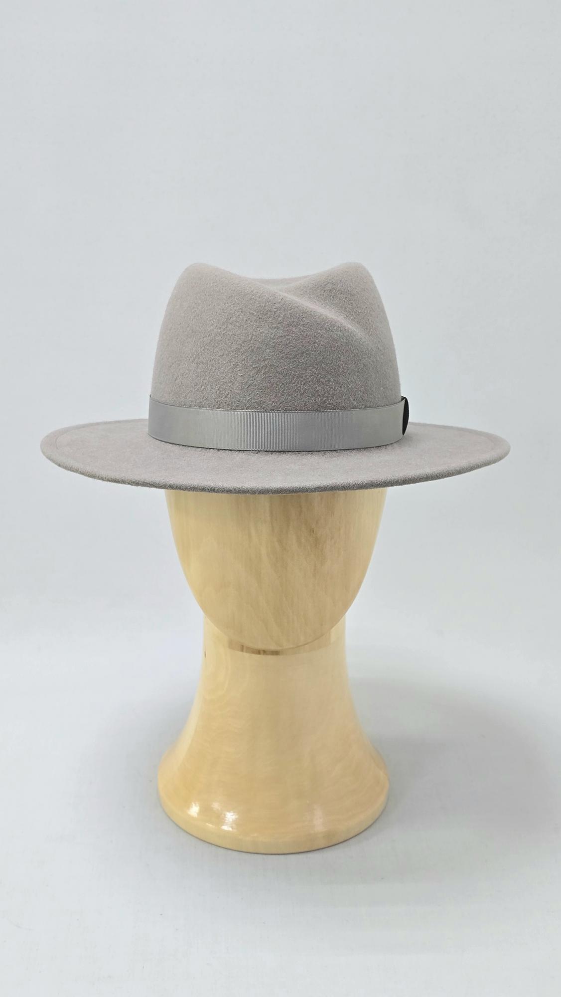 Фетровая шляпа Мишель. Цвет серый
