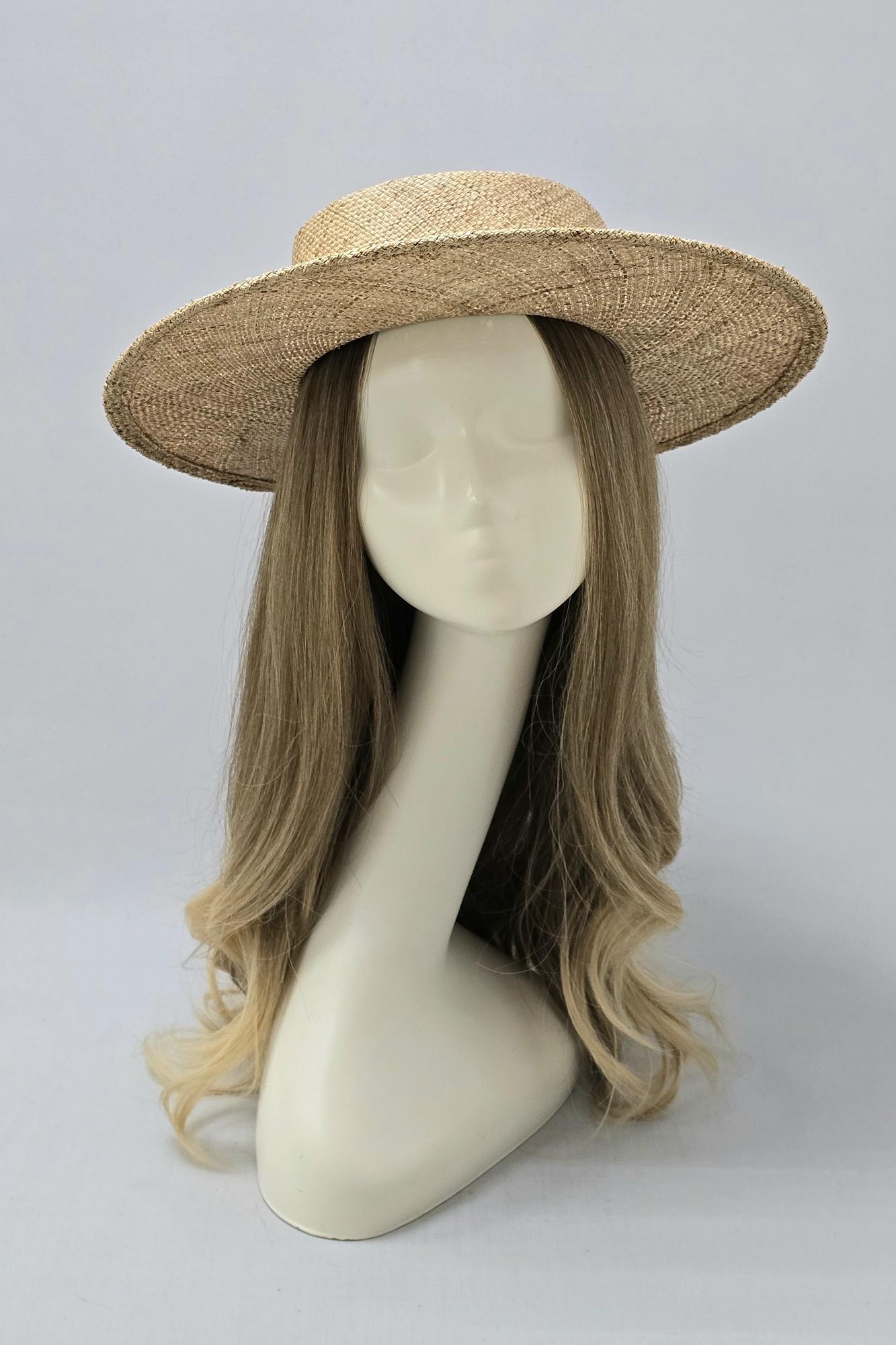 Шляпа канотье соломенная