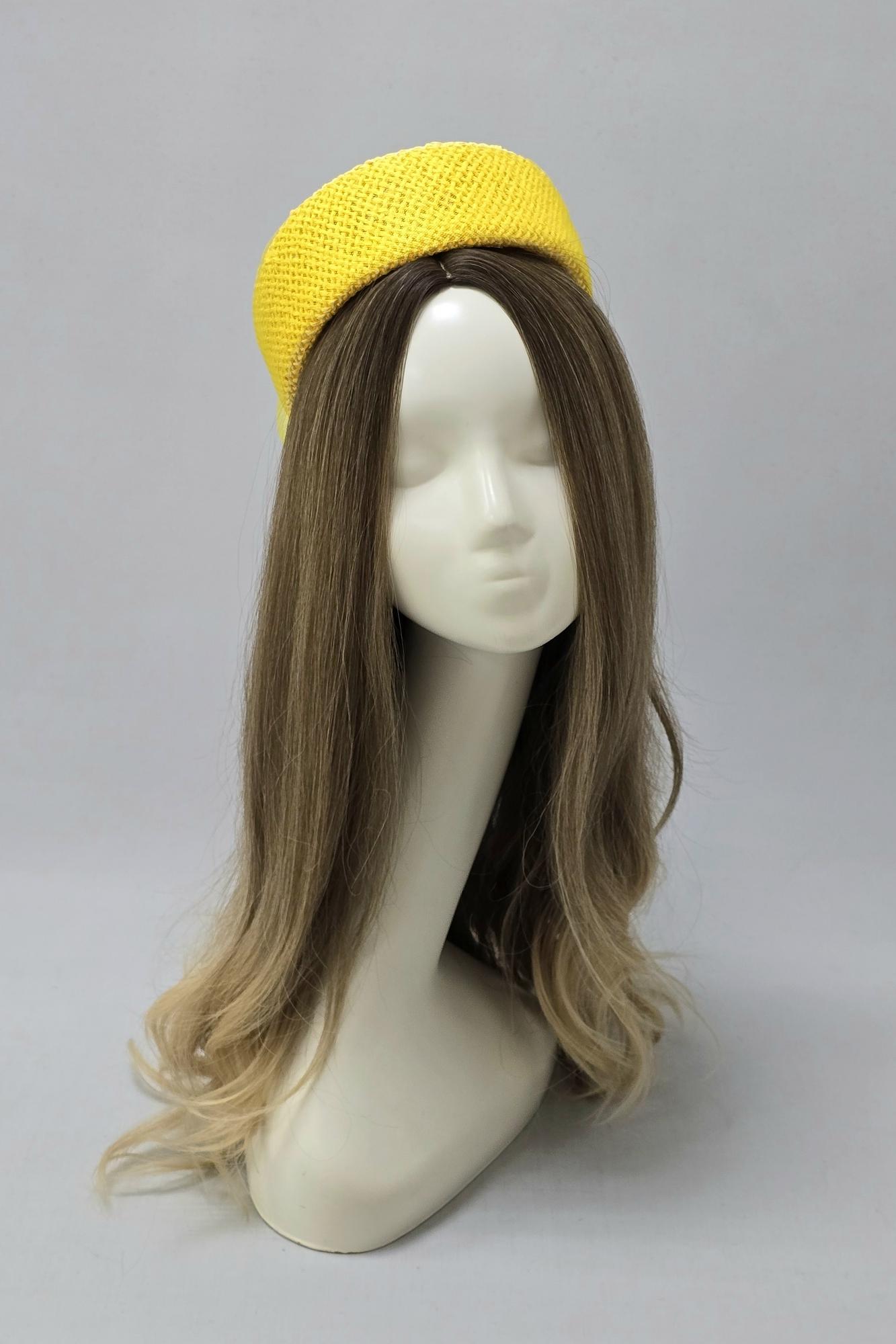 Соломенная шляпа Жаклин. Цвет желтый