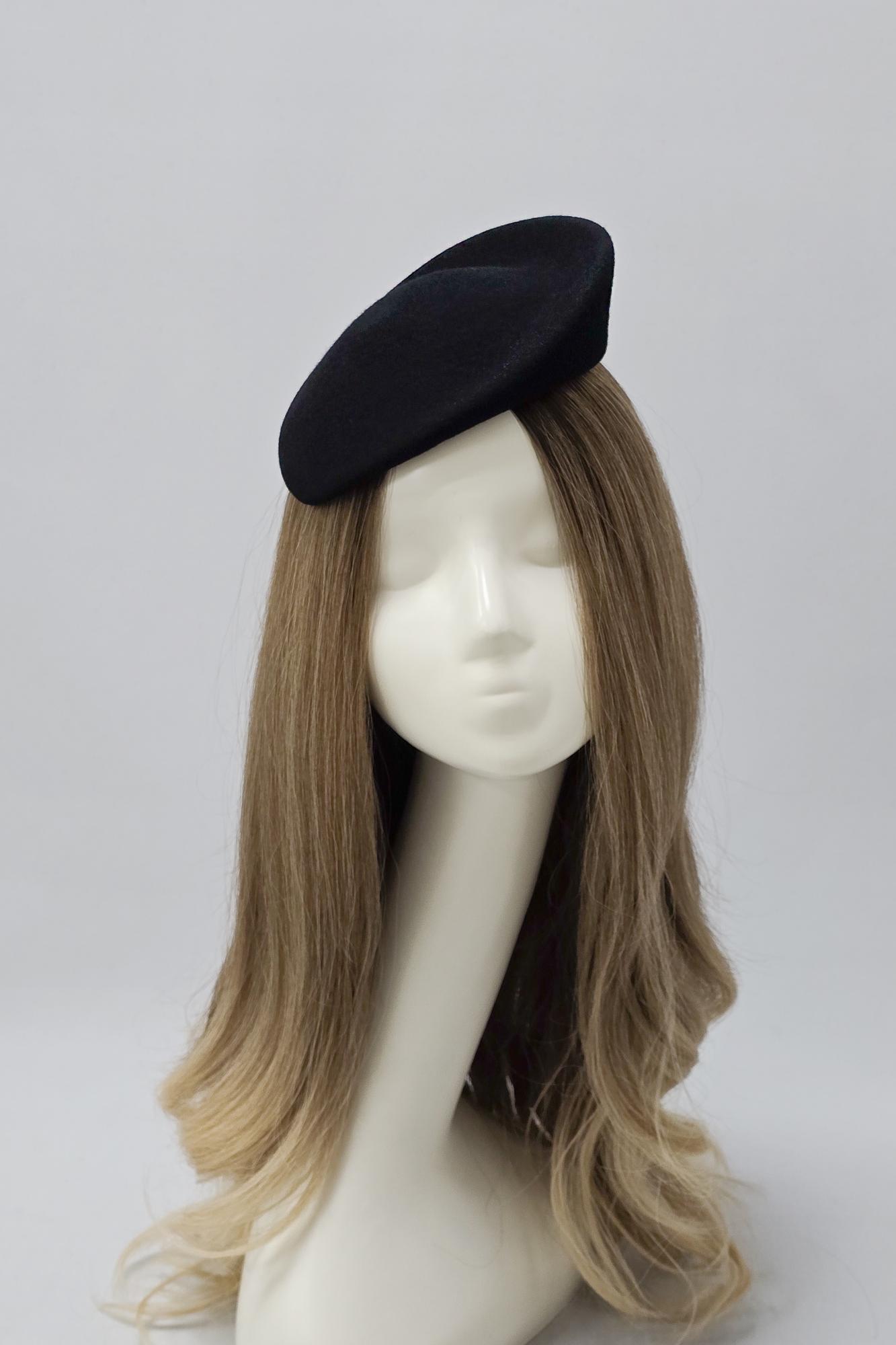 Вечерняя шляпка "Nataly". Цвет черный