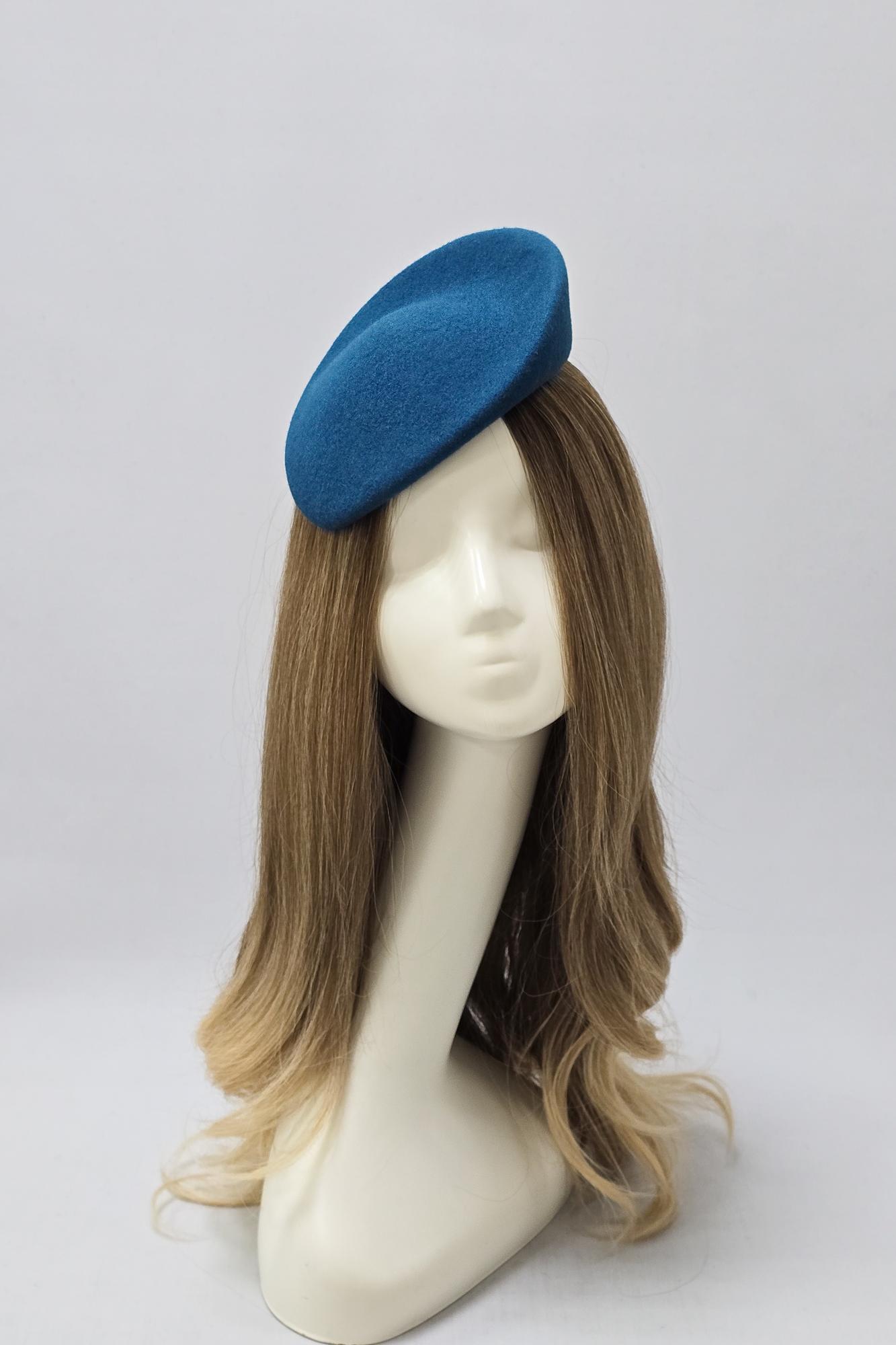 Вечерняя шляпка "Nataly". Цвет морская волна