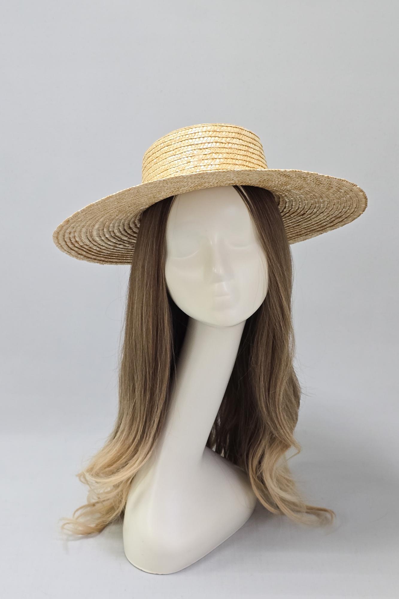 Соломенная шляпа канотье